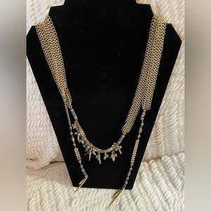 Stella & Dot Goldtone Wrap Necklace